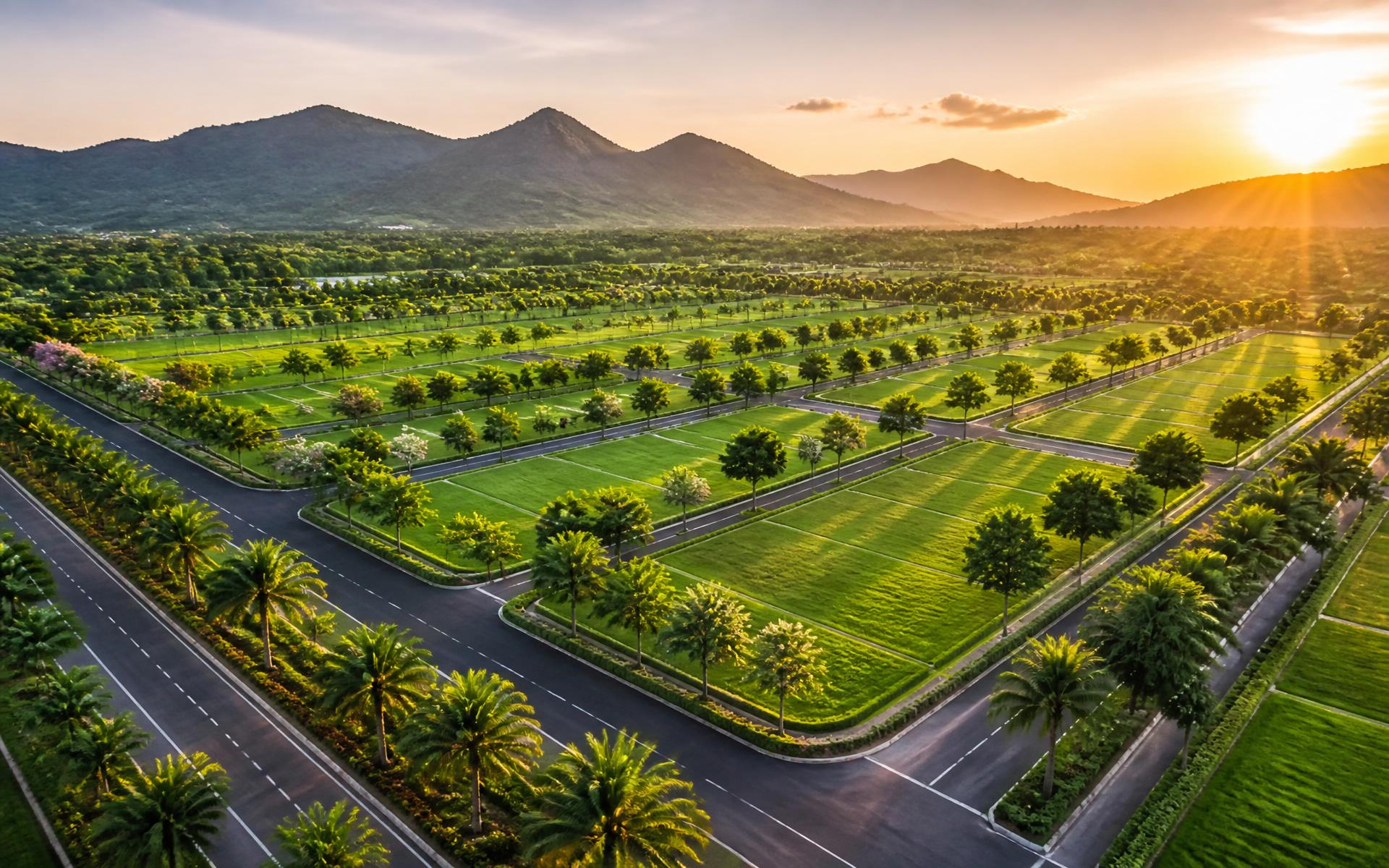 Aerial view of SAFFIRE plotted development